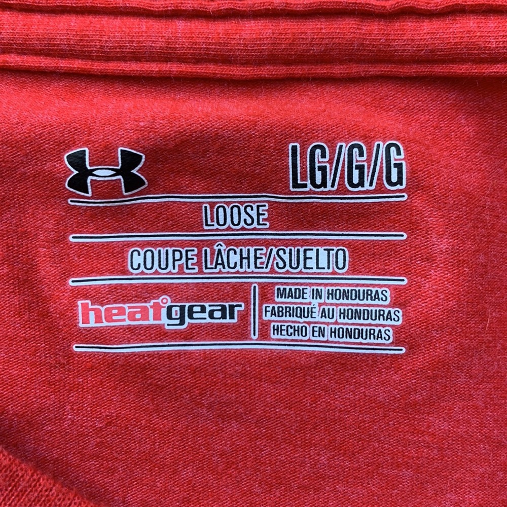Red Under Amor T-shirt - Picture 2 of 4